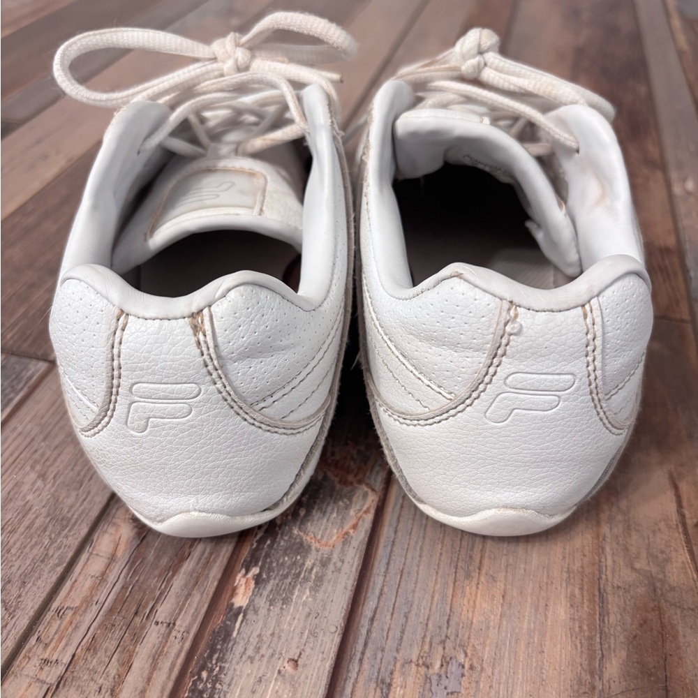 FILA White Leather Cheer Shoes - Picture 4 of 8